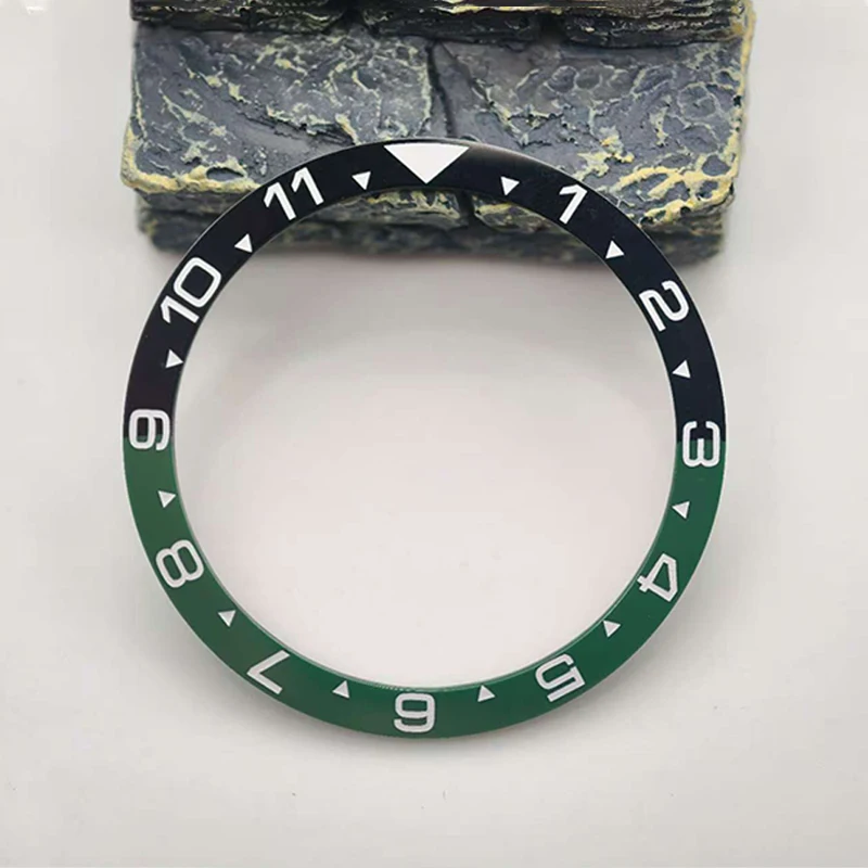 Плоский керамический ободок для часов Mod 38 мм × 31,5 мм, кольцо-вставка подходит для SKX007 SKX009 SRPD, корпус часов NH35 NH36, механизм, мужские детали для часов, ремонт