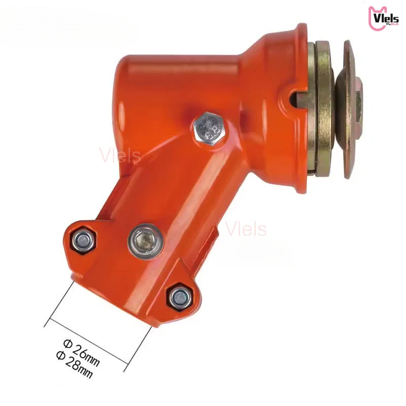 26mm 28mm Trimmer Gearcase Assembly Single/Double Ear Blade Head For Petrol Brush Cutter Weeding Machine Repair Components