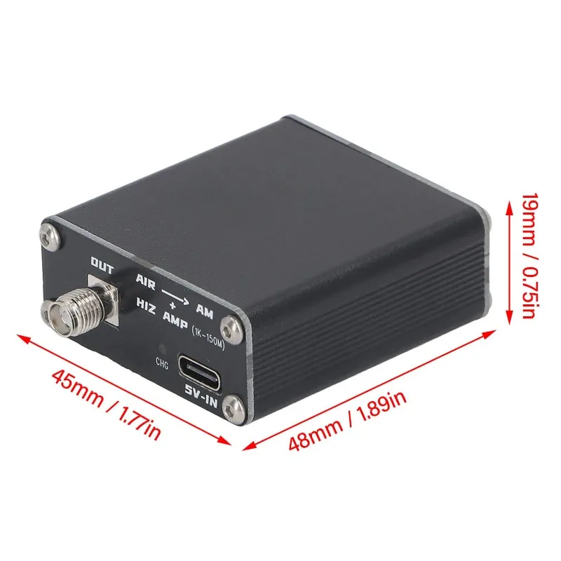 Household aluminum alloy high resistance amplifier 110m frequency converter 110m AIR-AM HIZ AMP frequency converter