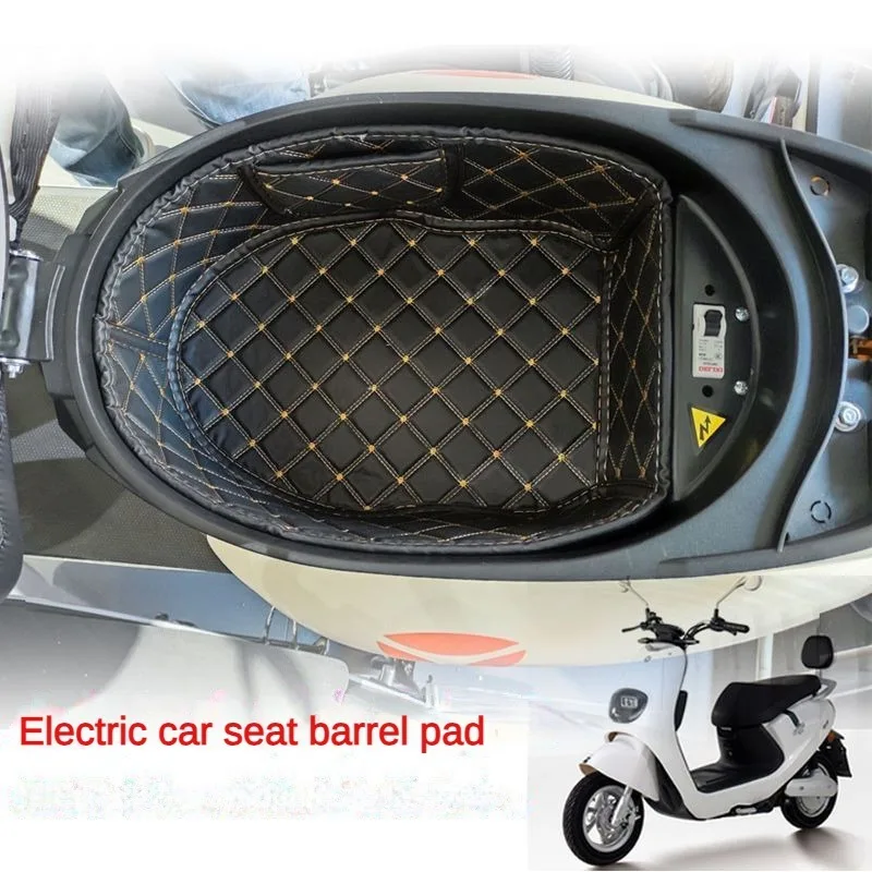 Universal Style Leather Waterproof Shock-absorbing Dust-proof Stepping Board for Electric Vehicle Seat Bucket Liner Leather Pad