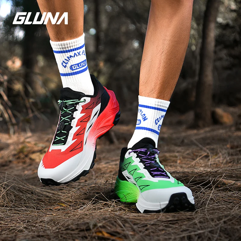 GLUNA Kirin 4.0 Pro Waterproof Trail Running Shoes Unisex Supercritical Rebound Anti-slip Carbon Fiber Outdoor Sneakers 86667-1
