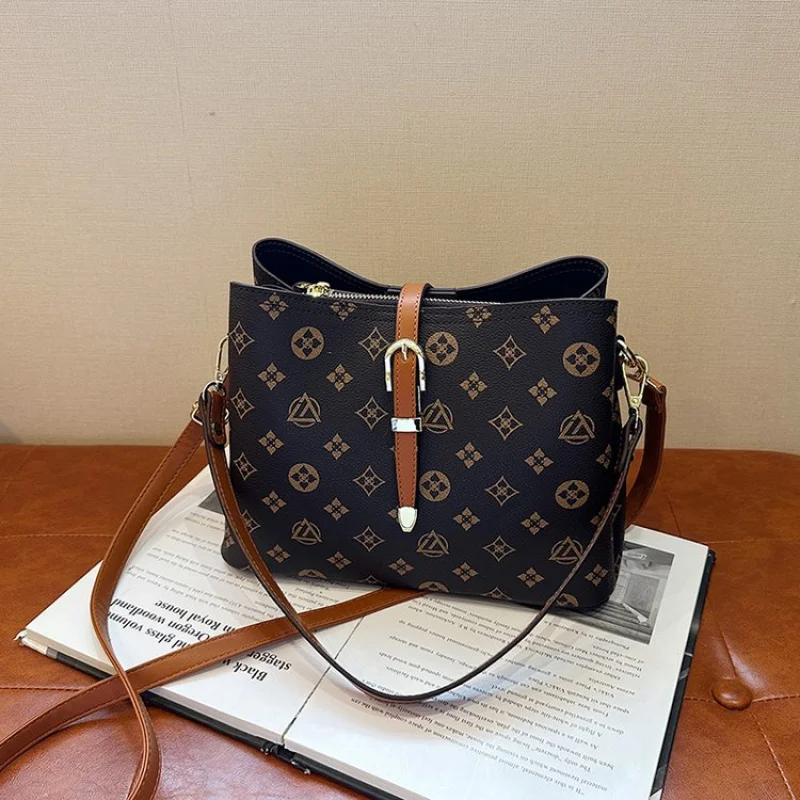 

Роскошная кожаная сумка через плечо для женщин от известного дизайнера — сумки через плечо, элегантный классический женский стиль