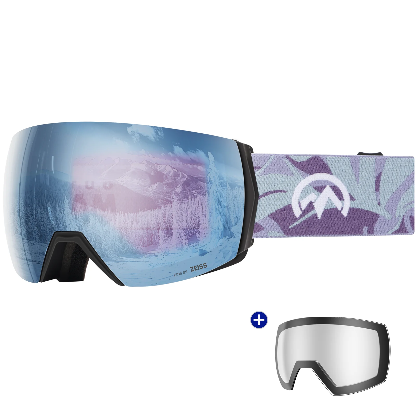 

Ultra OTG Magnetic Interchangeable Ski Snow Goggles with 2 Lens, Snowboard Goggles for Men Women Youth