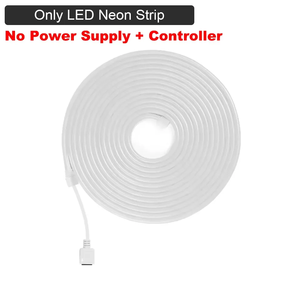 12V RGB LED Neon Light Strip 1m-5m 120Leds/m Flexible Neon Rope Lights Tape Ribbon IP65 Waterproof for DIY Home Lighting Decor