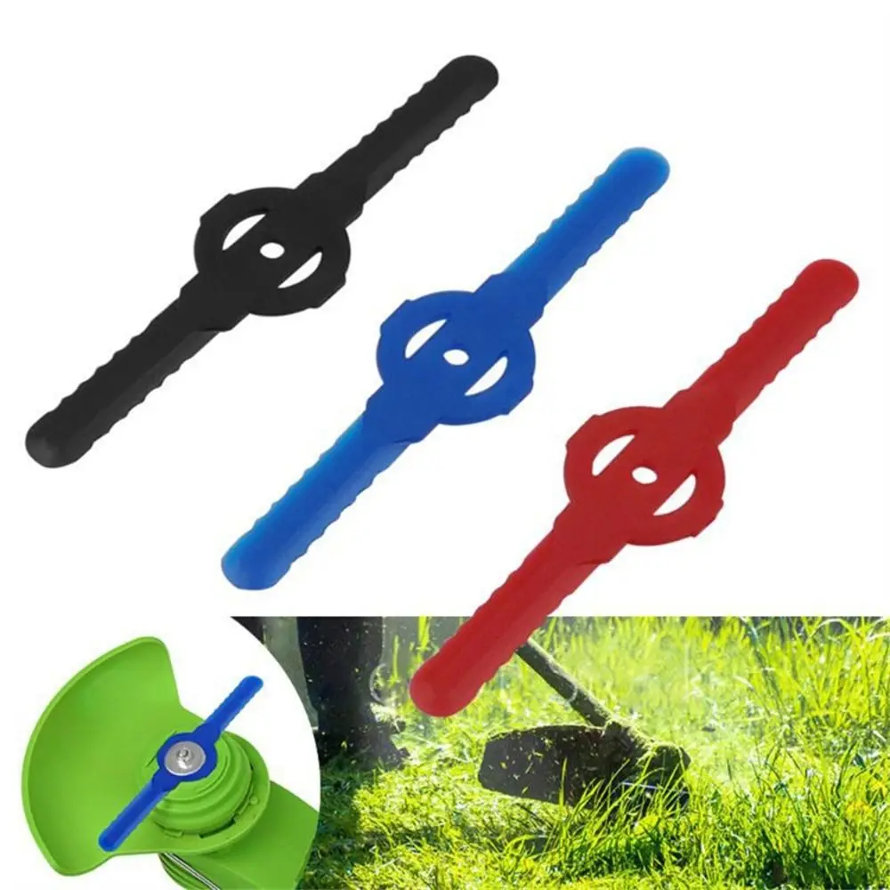 10PCS Generic Lawn Trimmer Lawn Mower Blade Replace Blade Automatically Fold Grass Trimmer Blade Plastic Lawn