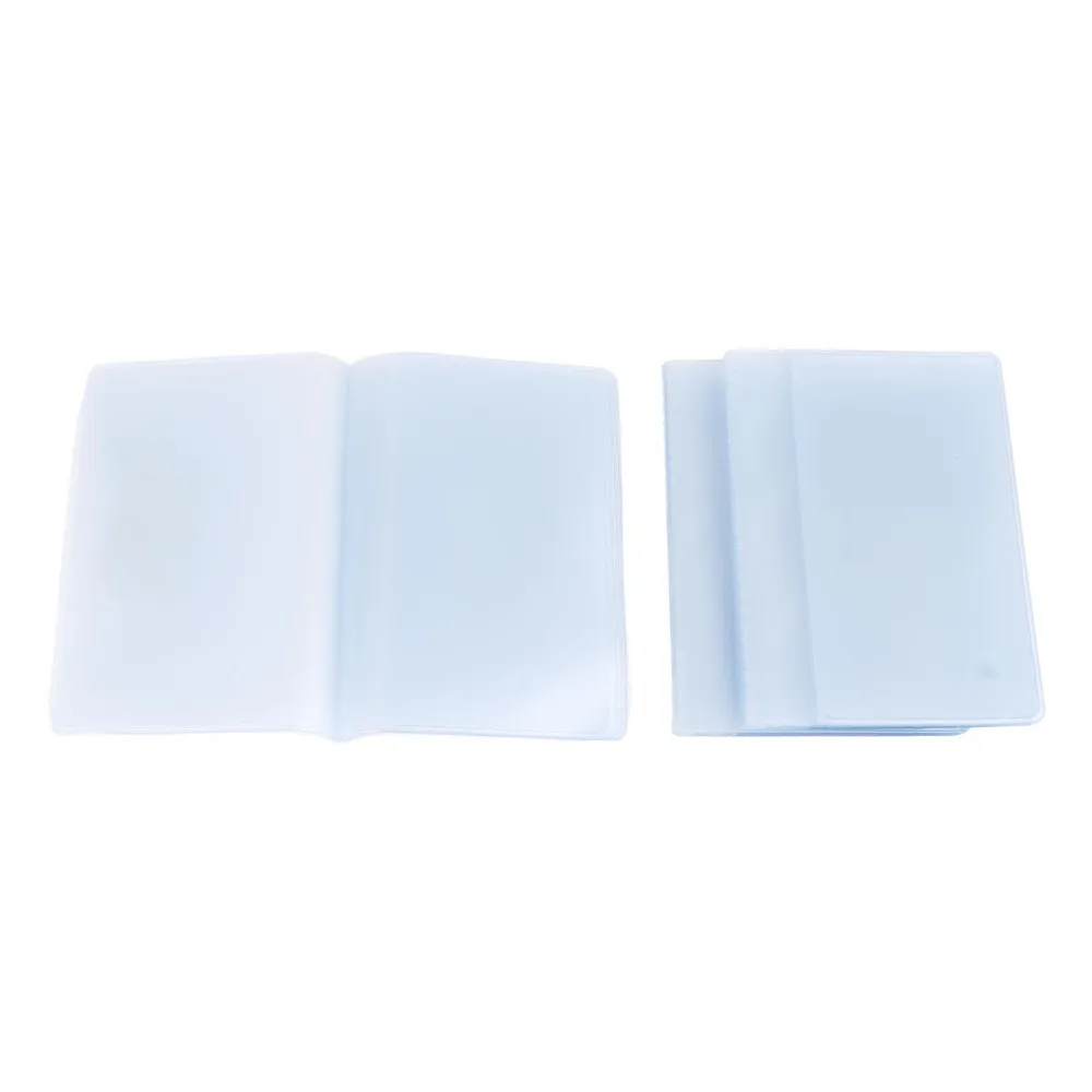 3pcs Soft PVC Credit Card Holder Clear Protective Sleeves 10 20 Pages Plastic Card Wallet Transparent Card Wallet Inserts
