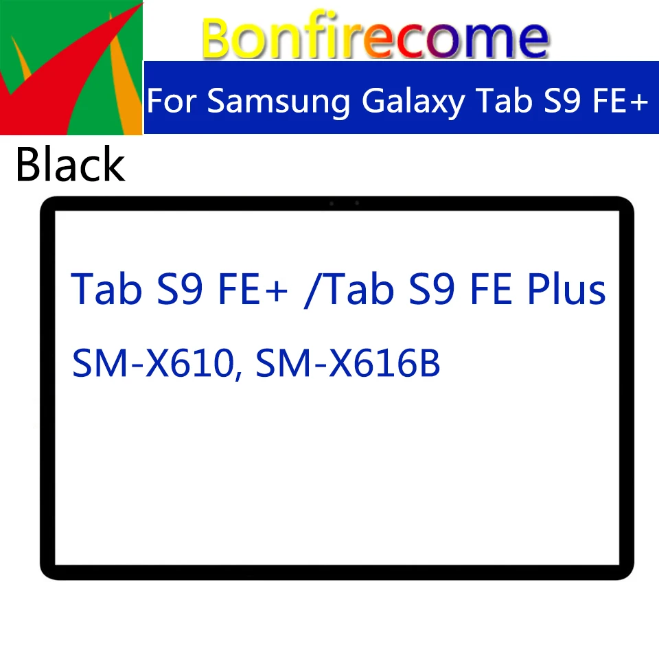 Replacement For Samsung Galaxy Tab S9 FE+ X610 X616B Touch Screen Digitizer Panel Sensor Front Outer LCD Glass With OCA