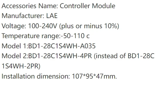 Insulation vehicle parts BD1-28C1S4WH-A035 controller LAE load module