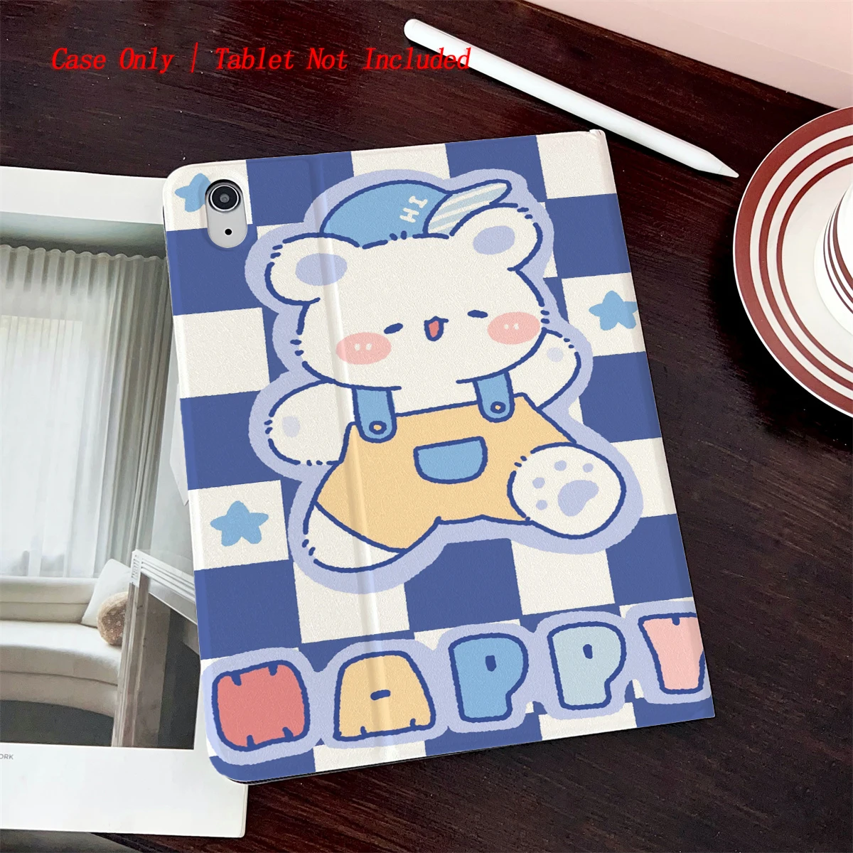 

2025 г. Милый мультяшный принт медведя — подходит для нескольких чехлов Apple для планшетов iPad/iPad pro/iPad air/iPad mini