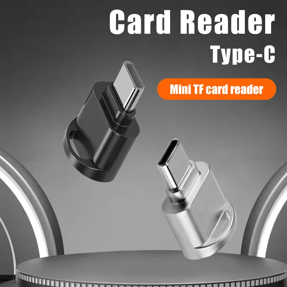 Type C To TF Adapter Micro-SD Memory Card Reader For iphone for Samsung Aluminum Cardreader For Micro TF Microsd Laptop