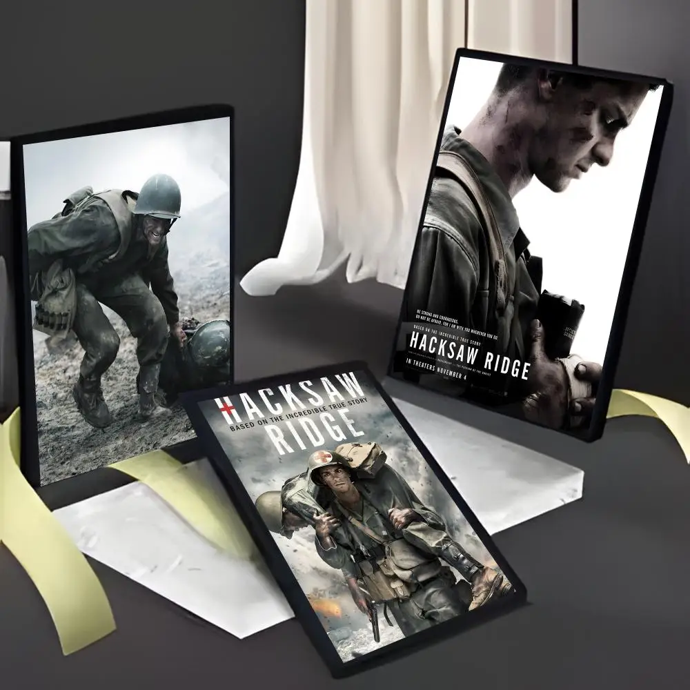 Gritty War Heroism H-Hacksaw Ridge Vibe Art Poster American Film Mural Home Childrens Room Wall Decor Print