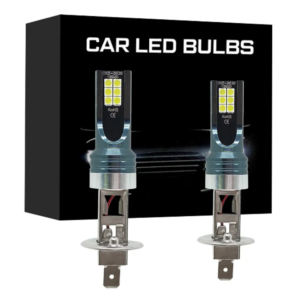 2pcs H1 Fog Lamp Bulbs DEL H4 H3 H7 H8 H9 H11 9005 9006 LED Car Headlight 4800LM Auto Front Driving Running Light 12V 24V 80W