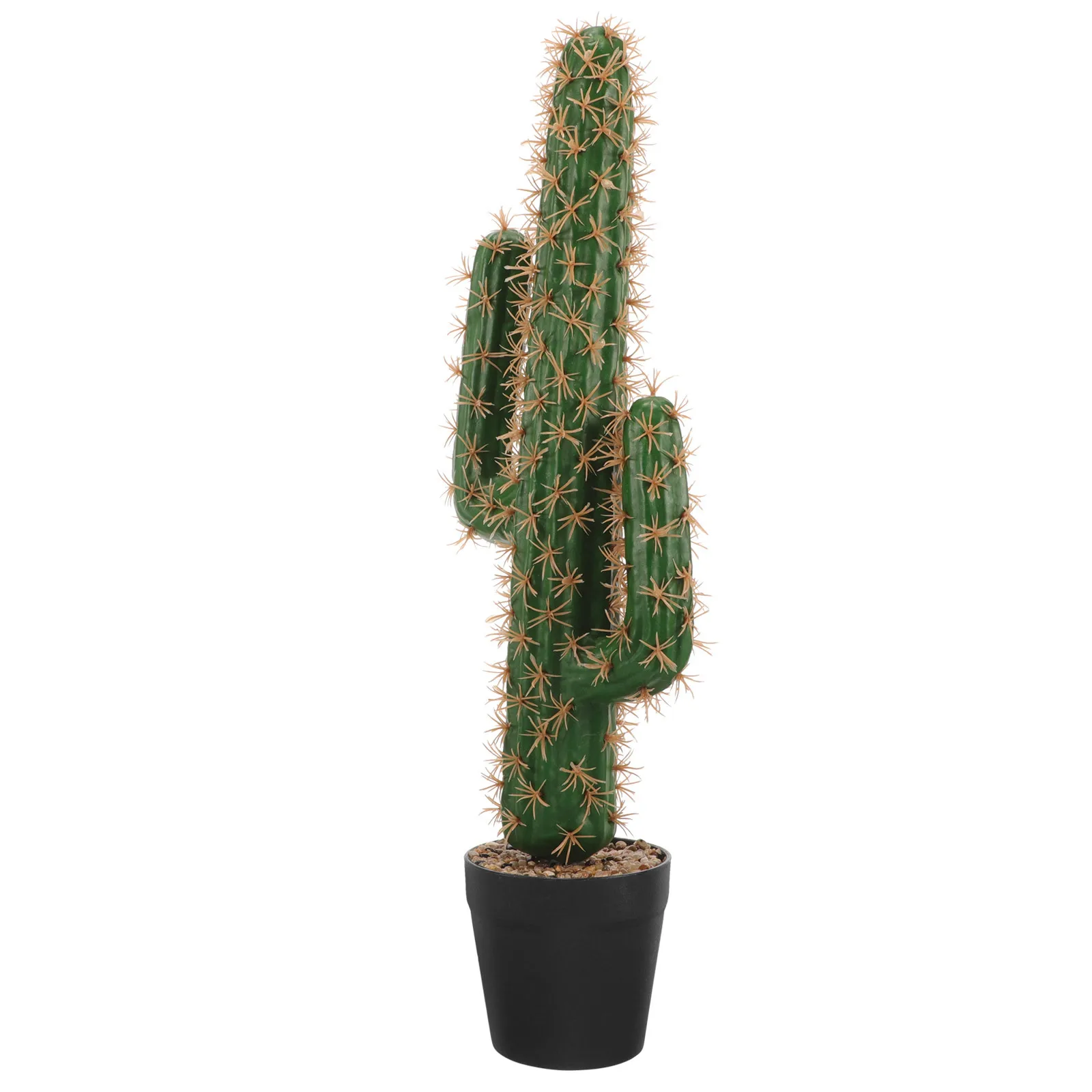 

Artificial Saguaro Cactus Faux Plants Simulation Potted Bonsai Ornament Low Maintenance Indoor Outdoor Decor Bonsai Ornament