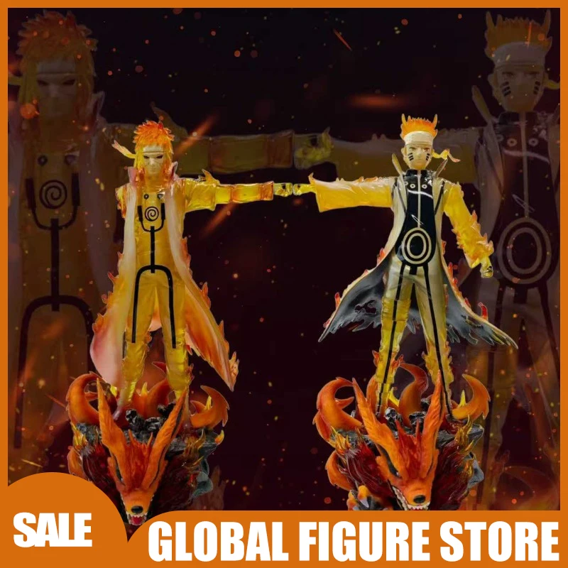 

31.5cm Game Character Model Minato with Nine-Tails Figure Statue Desktop Ornament Decoration for Fans Birthday Gifts Collection