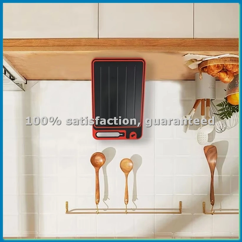Defrost Tray Cutting Board Double-Sided Cutting Board Household Tray Tools for Meat with Cutting Board and Sharpener-A69M