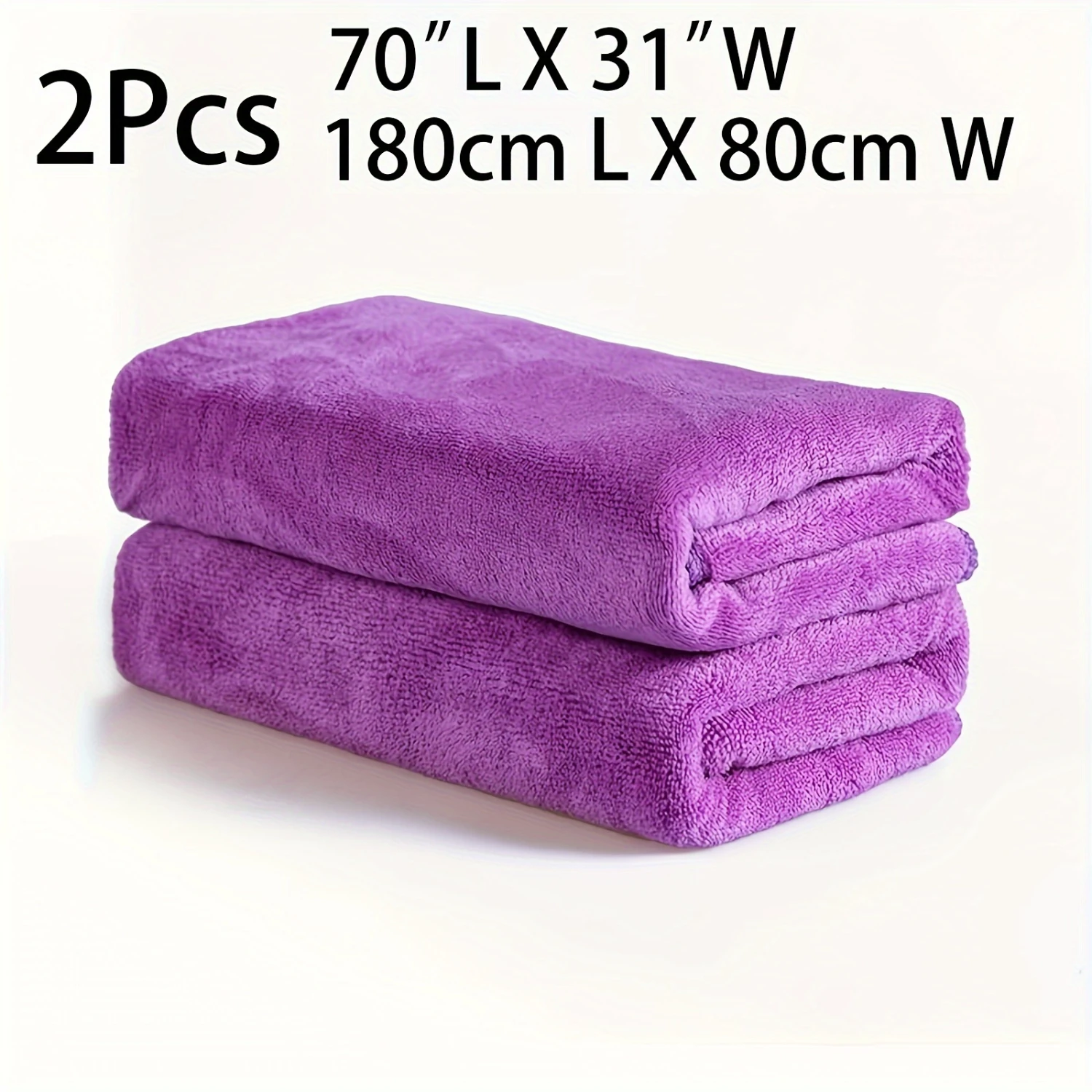 Space-Themed Microfiber Bath Towels - Soft, Absorbent, and Quick-Drying - Set of 2 Ultra-Fine Oblong Towels with Modern Knit Fab