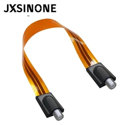 JXSINONE F Female Connector Flat Coaxial Cable Pass Home/ Car WINDOW DOOR For Satellite Antenna TV T10022