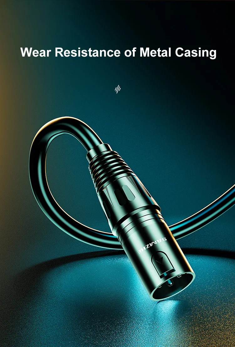 Samzhe xlr kabel karaoke mikrofon sound kanone kabelst ecker xlr verlängerung mikrofon kabel für audio mischer verstärker xlr kabel – Detail 7