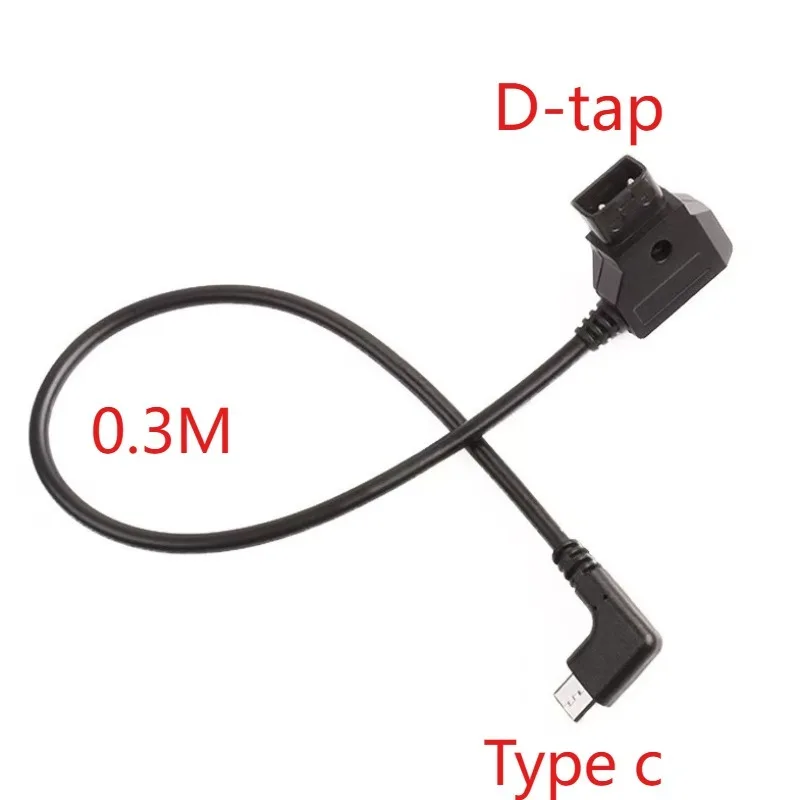 D-TAP to Type-C Power Cable Battery Power Supply Cord D Tap Input to USB C Output Charging Wire Line  for  V Mount Battery
