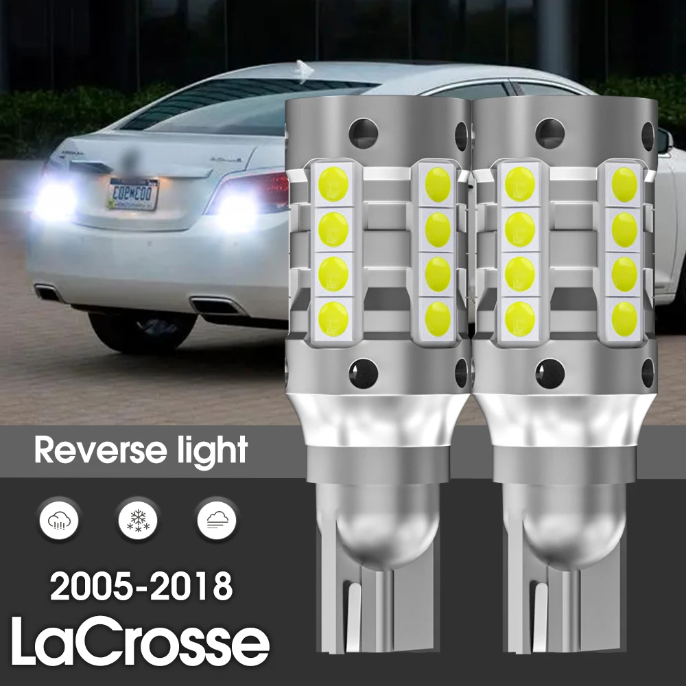 Canbus LED Reverse Light Backup Lamp 2pcs Accessories For Buick LaCrosse 2005-2018 2010 2011 2012 2013 2014 2015 2016 2017