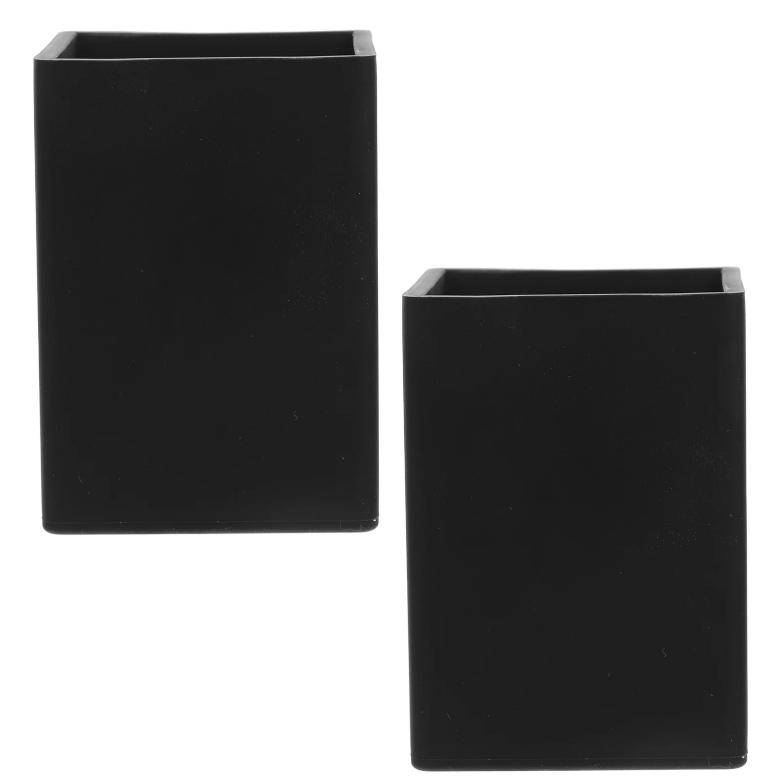 

2pcs Large Capacity Silicone Pen Holder Desk Spacious Stationery Storage Cup For Pens Pencils Rulers Modern Desk Organizer For