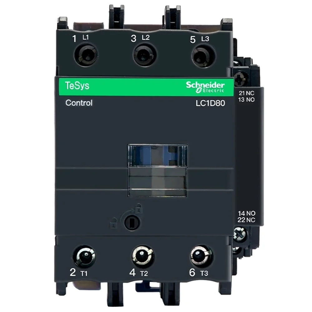 Original Schneider Electric 3P AC 220V 230V Power Contactor 110V LC1D80M7C 80 Amps 380V DC24V Modular House Connector Three Pole