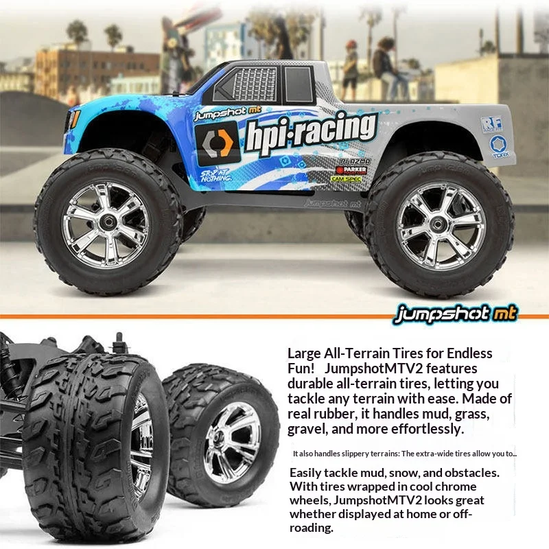 HPI Jumpshot MT V2 Flux remote control electric 1/10 two wheel drive off-road vehicle 160260  For Boys Gift Charming Toy Car