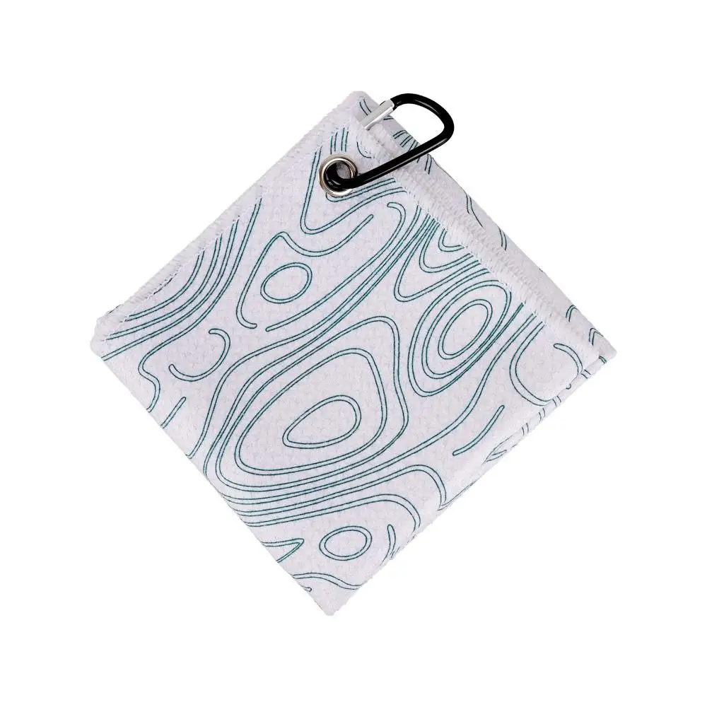 

High Absorbency Golf Cleaning Towel Quick-Dry Carabiner Clip Ball Scrubber Soft Microfiber Wet and Dry Cleaning Cloth Training