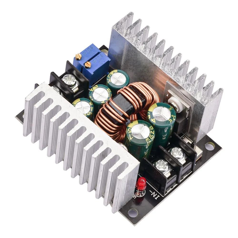 DC-DC 300W 20A Constant Current Adjustable Step Down Module Buck Converter DC 6-40V Power Voltage Board Short Circuit Protection