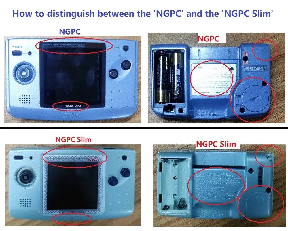 Menú OSD, retroiluminación IPS, Kit de pantalla LCD de píxeles Retro para consola delgada NEOGEO Pocket Color NGPC