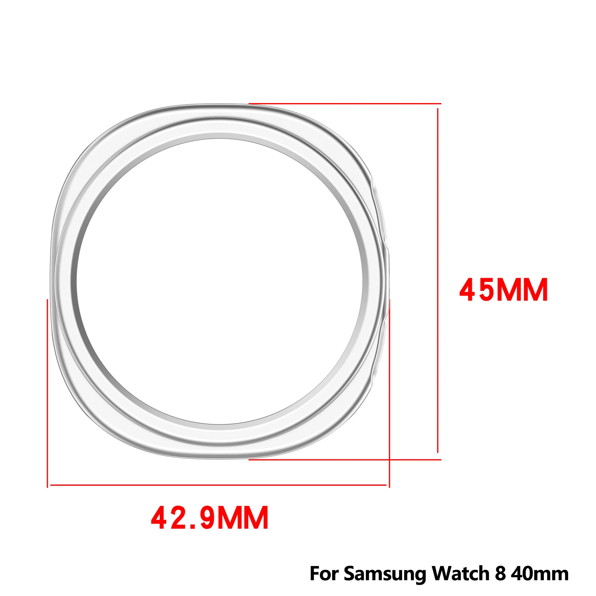 PC-Hartschale für Samsung Galaxy Watch 9/8 40mm 44mm Glänzende Schutzhülle Galaxy Watch 8Classic Ausgehöhlte Schale Zubehör – Detail 1