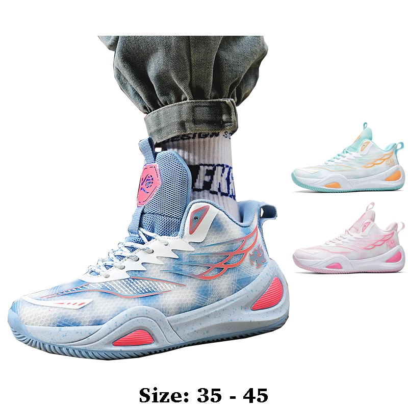 

High quality men and women casual sport shoe woven print new 2025 size 35 45 outdoor running basketball sneakers shoe pink blue