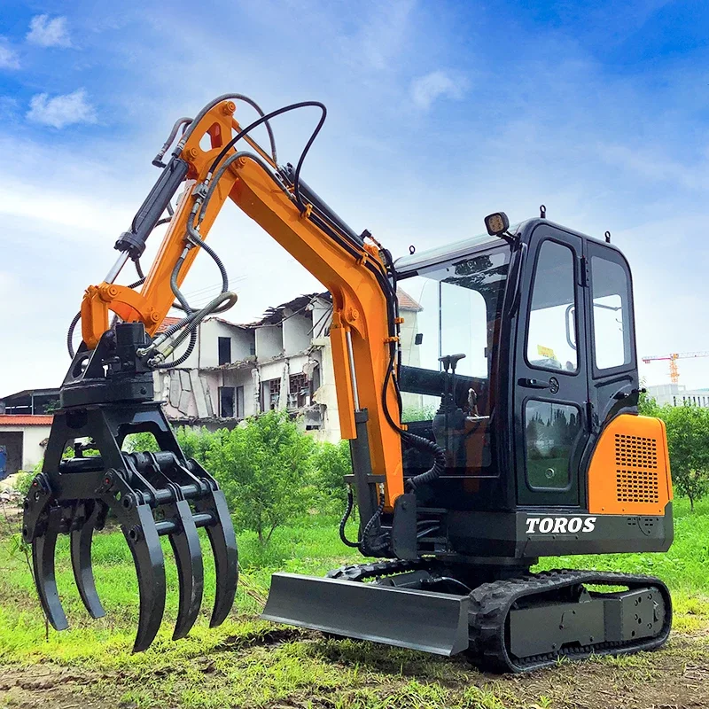 2ton Mini Excavators 2000kg Micro Small Digger Machine With CE EPA 1.6ton Mini Bagger Factory Customization Sale