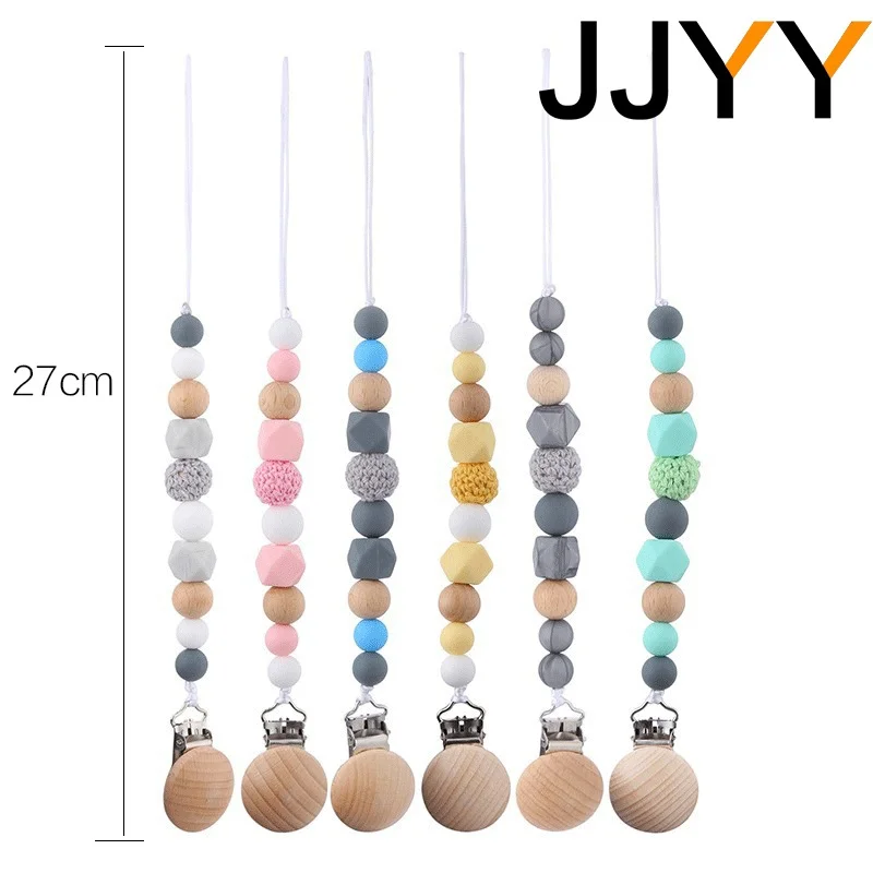 Łańcuszek do smoczka dla niemowląt, gryzak, miękki silikonowy, zapobiegający upadkom, zabawka do ząbkowania dla noworodków i niemowląt, do karmienia i pielęgnacji.