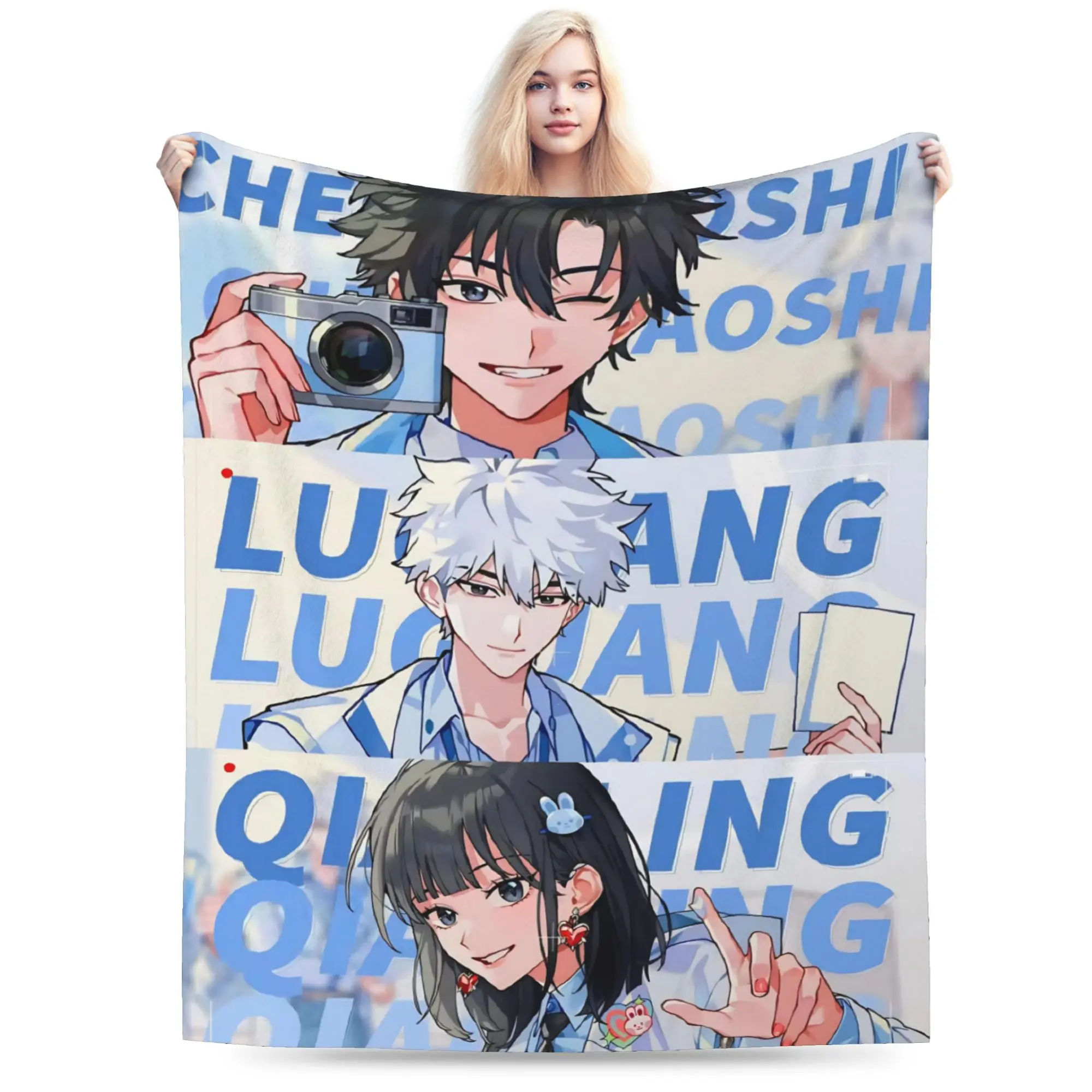 Link Click Print Blanket For Men Women Warm Cozy Fluffy  Throw Blankets for Living Room 50x60 Inches Multi-size