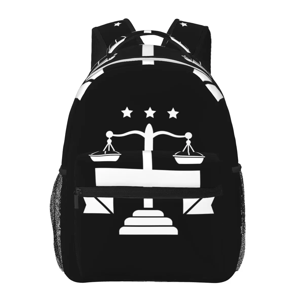 Gold Scales Of Justice Law Logo Lawyer Legal Party Backpacks Boys Girls Bookbag Children School Bags Kids Rucksack Shoulder Bag