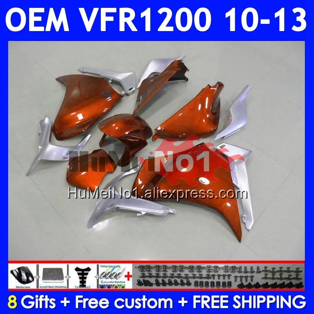 Injection For HONDA Crosstourer VFR 1200 VFR1200 RR CC Dark Orange 71No.7 VFR1200RR 10 11 12 13 2010 2011 2012 2013 Fairings