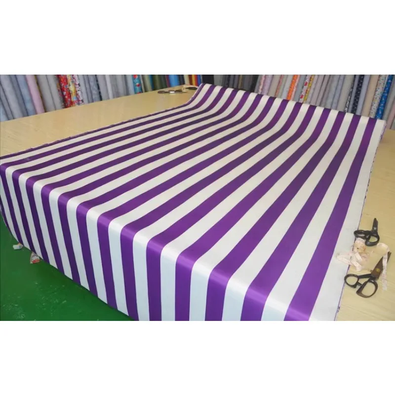 420D Striped Waterproof Fabric By The Meter for Tent Awning Umbrella Beach Chair Diy Sewing Oxford Cloth Wearable Pink Yellow