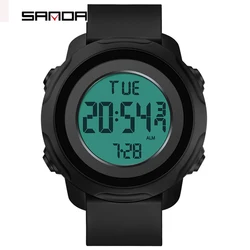 Fashion Sanda Brand New Waterproof Men Watch Fashion Multifunctional Luminous Digital Wristwatch Outdoors Sports Student Watches