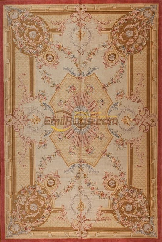 Top Fashion Tapete Details About 10' X 14' Hand-knotted Thick Plush Savonnerie Rug Carpet Made To Order  2173-3Agc162savyg9