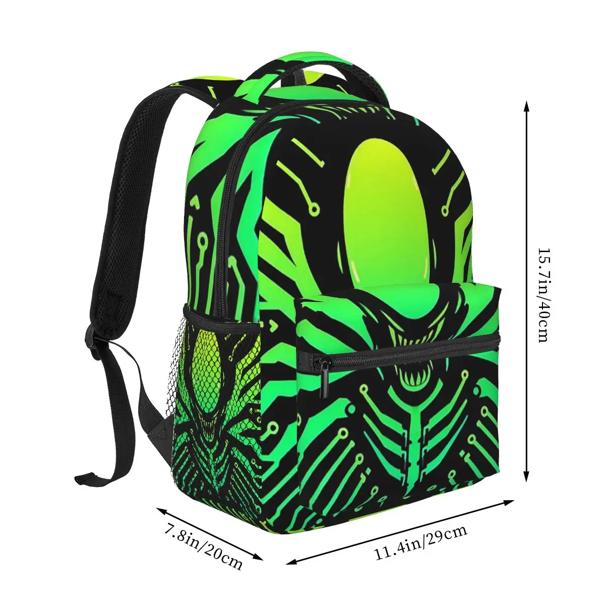 Alien Movie Xenomorph MUTHER Artificial Intelligence System Backpack Hot Sale Daypack BookBag School Bag Shoulder Bag For Unisex