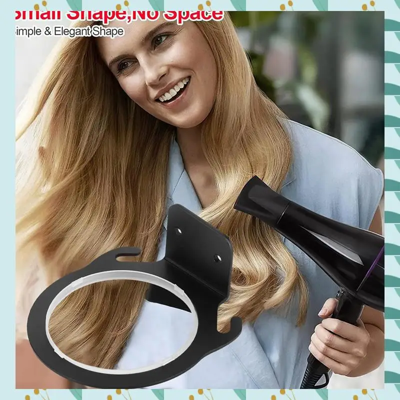 

A71P Hair Dryer Stand Hair Dryer Stand Wall Mounted Toilet Bathroom Hair Dryer Punch-Free Storage Stand
