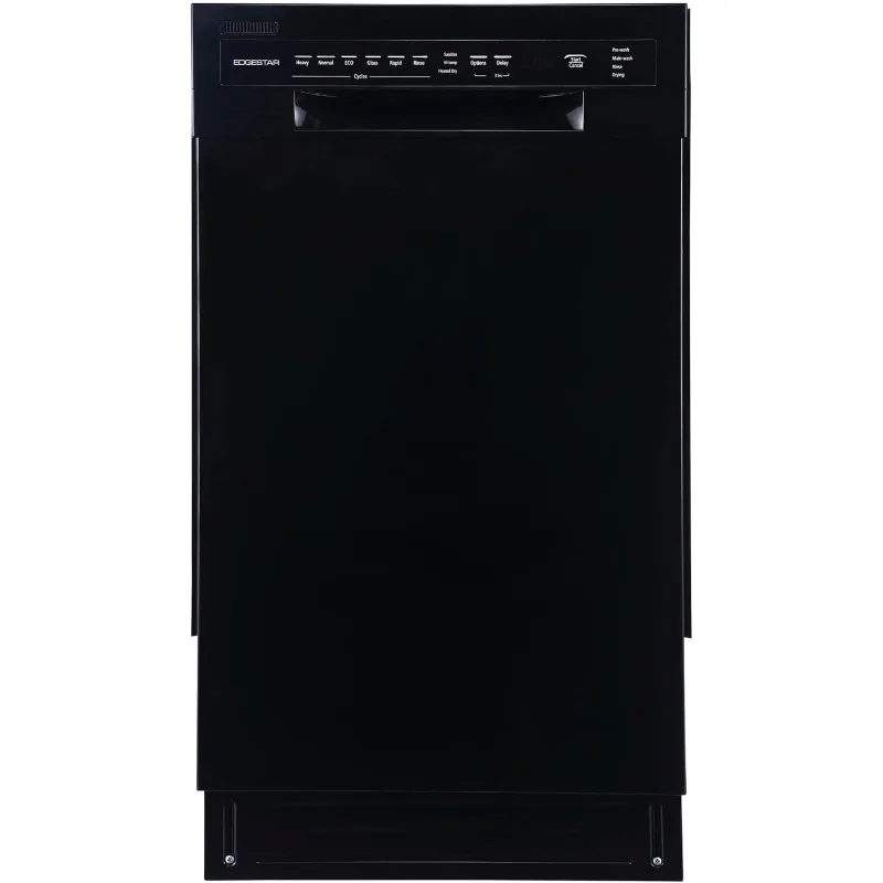 EdgeStar BIDW1802BL 18 Inch Wide 8 Place Setting Built-In Dishwasher