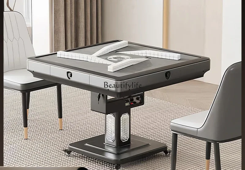 

Rotor coaster Automatic mahjong machine Silent noise reduction Dining table Integrated dual-purpose folding