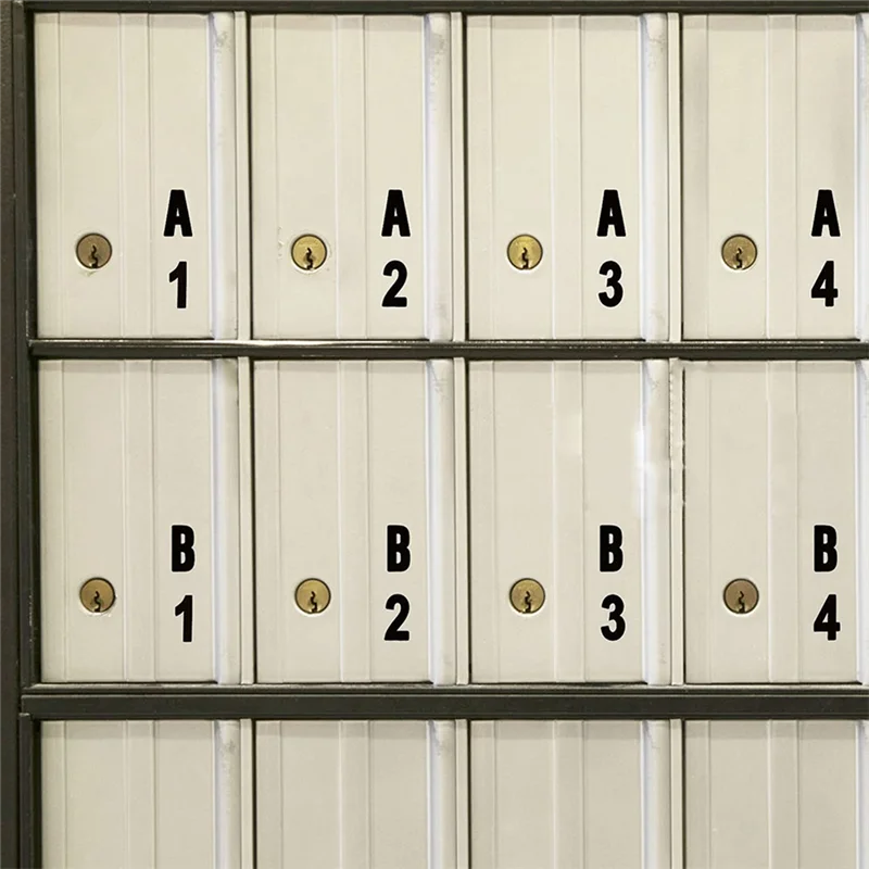 N75R-1540 Pieces 20 Sheets Self Adhesive Vinyl Letters Numbers Kit, Alphabet Number Stickers For Mailbox (Black, 1 Inch)