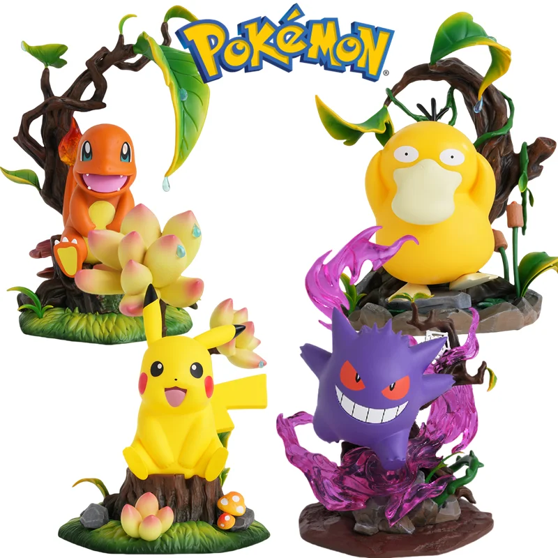 morstorm-pokemon-gengar-pikachu-psyduck-charmander-action-figure-anime-doll-collection-toys-desktop-ornament-xmas-birthday-gifts