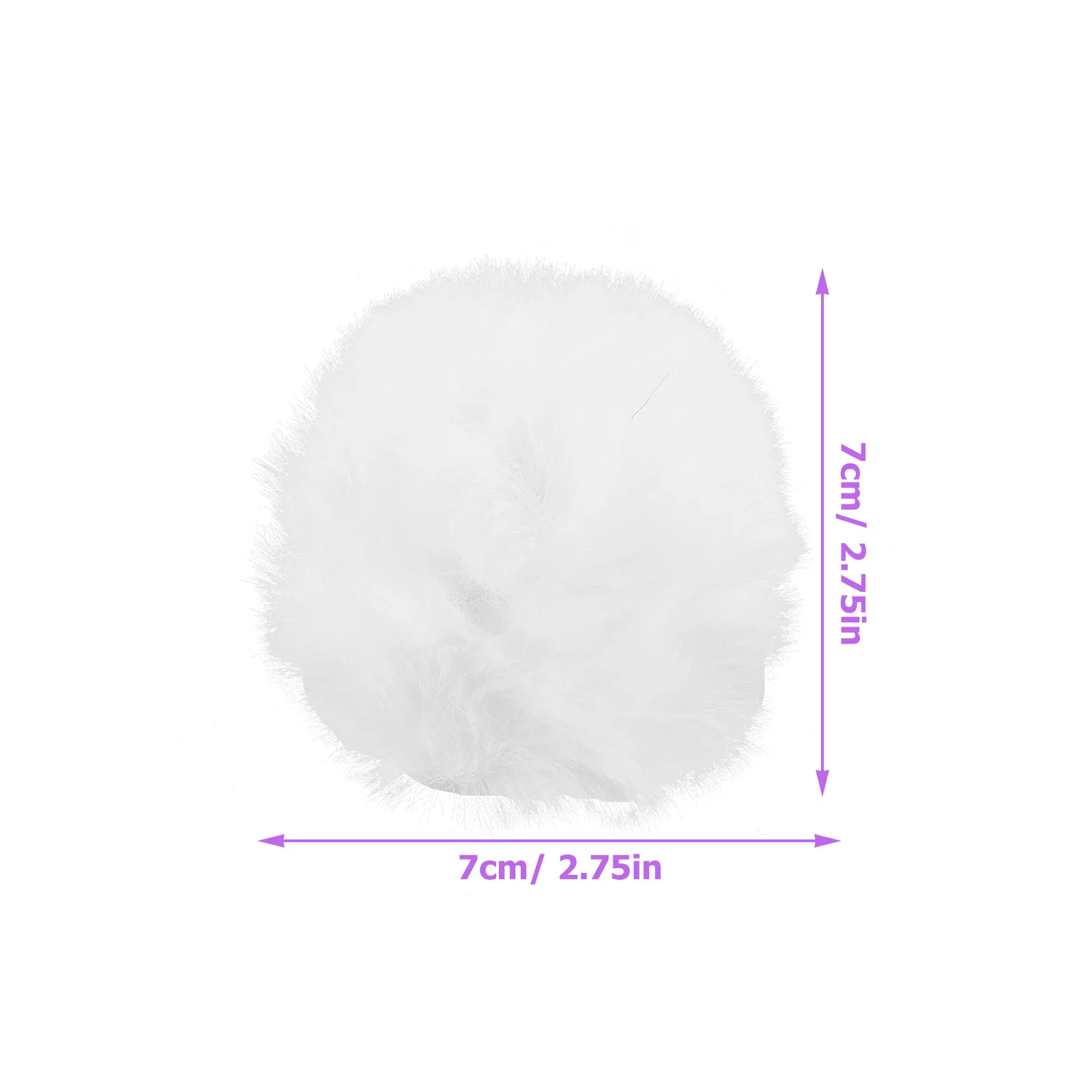 หางกระต่าย 10 ชิ้น อุปกรณ์แต่งกาย ขนปุย แบบติดเข็มกลัด สำหรับตกแต่งงานปาร์ตี้ฮาโลวีน คอสเพลย์ ผู้หญิง หางสีขาว