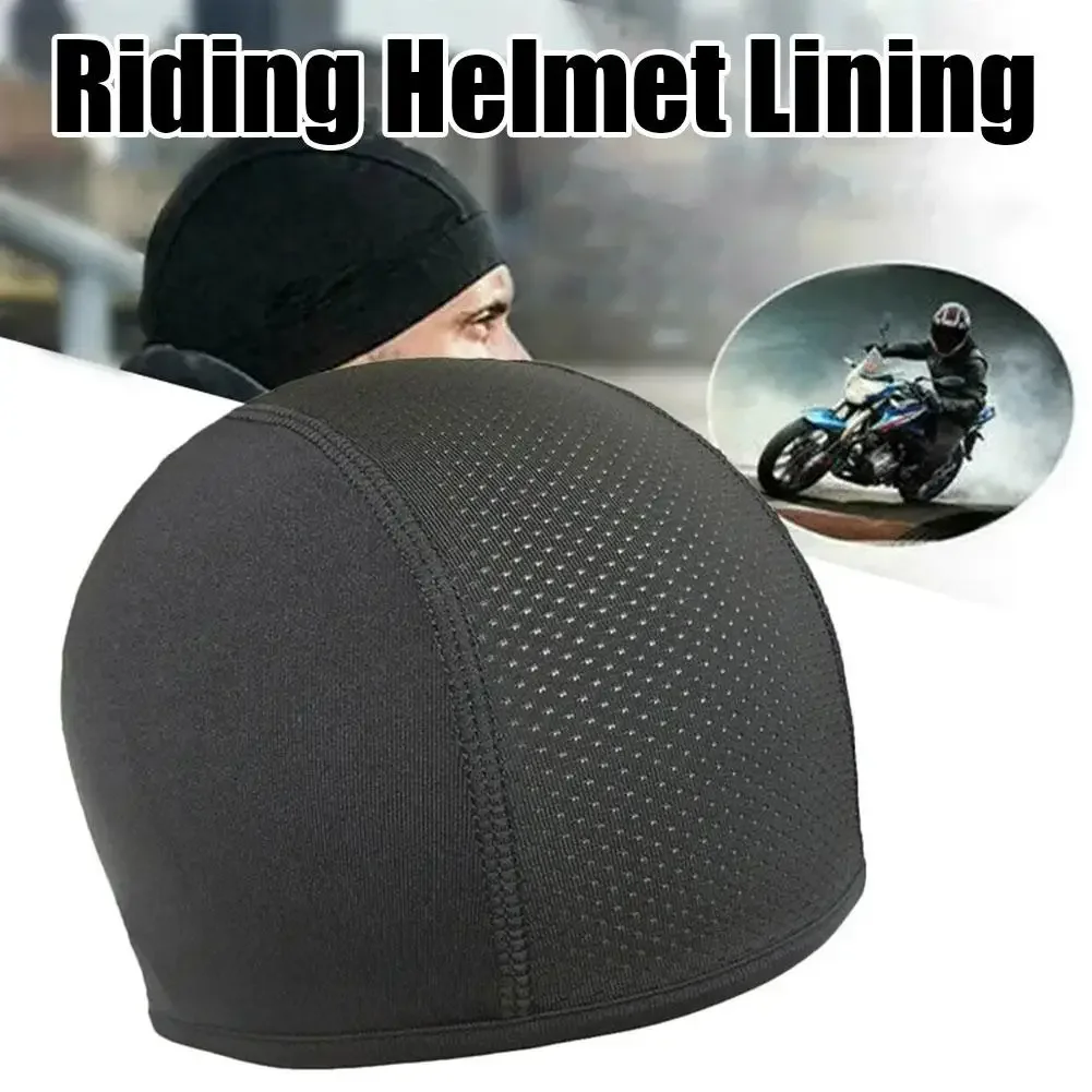 

Cycling Quick Drying Helmet Hat Breathable Motorcycle Balaclavas Helmet Inner Sweat Wicking Hat for Men Women Sports Hat Caps