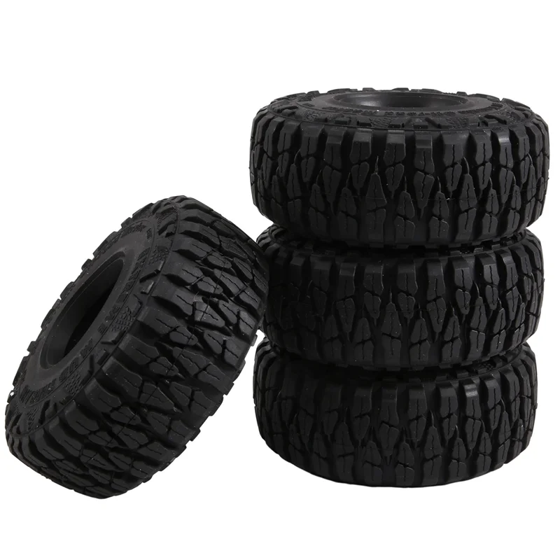 WOWFU-4PCS 115MM 1.9 Rubberen Banden Wielbanden Voor 1/10 RC Crawler Auto Axiale SCX10 90046 AXI03007 Traxxas TRX4 D90 TF2 CC01