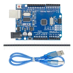 UNO R3 CH340G+MEGA328P SMD Chip 16Mhz For Arduino UNO R3 Development Board USB CABLE ATEGA328P One Set